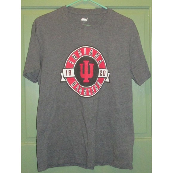 4th And 1 Indiana Hoosiers Gray Crew Neck Short Sleeve T-Shirt Size L - Picture 2 of 7